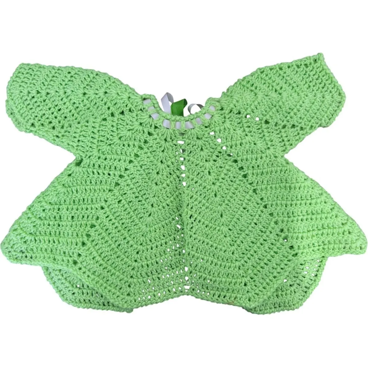 Chambrita Verde con Rosa para Bebé de 0 a 3 Meses 2